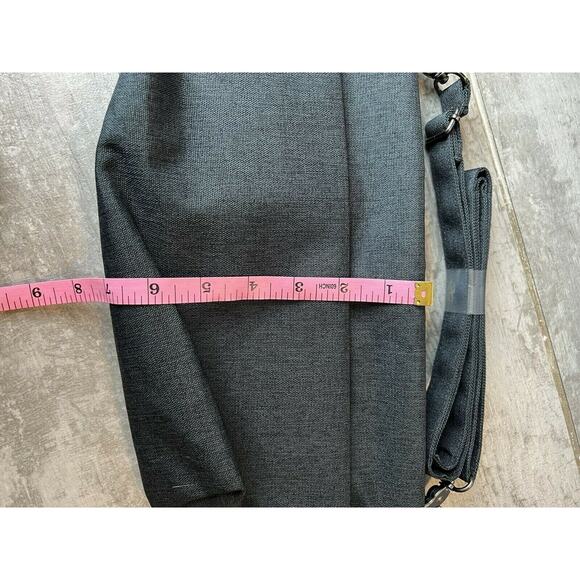 Los Angeles Boutique Charcoal Gray Green Hobo Crossbody Shoulder Bag Purse New - Picture 7 of 7